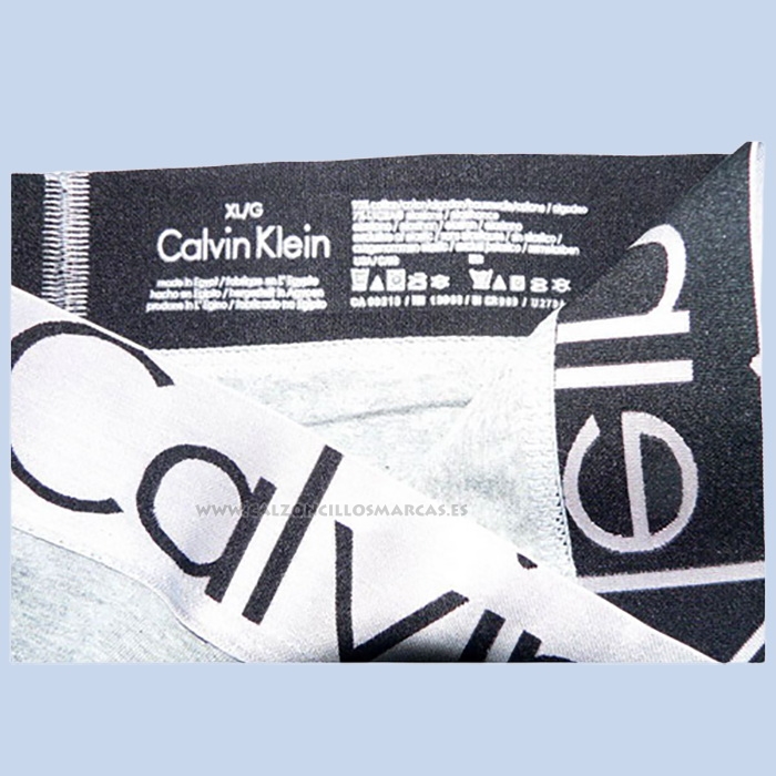 Slip Calvin Klein Hombre Steel Blateado Gris